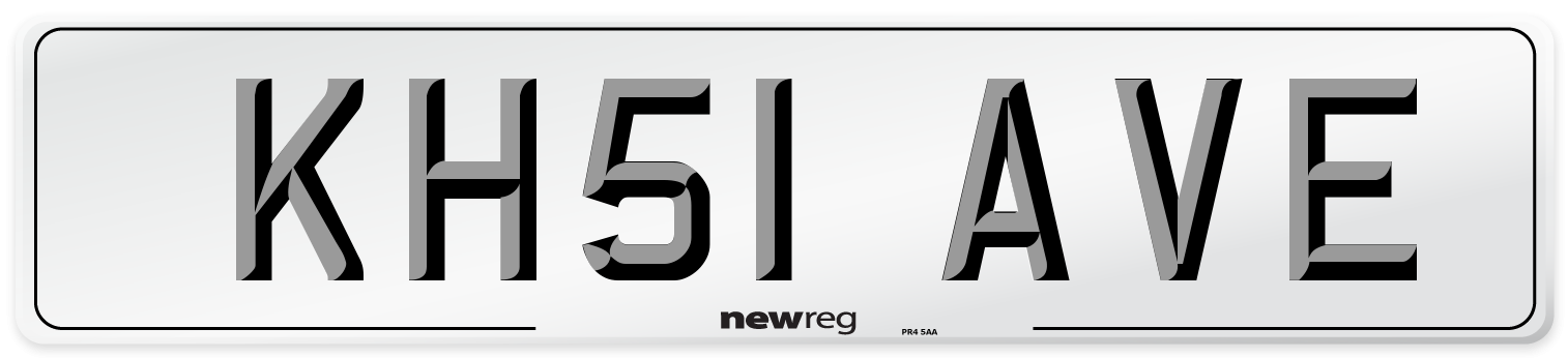 KH51 AVE Number Plate from New Reg